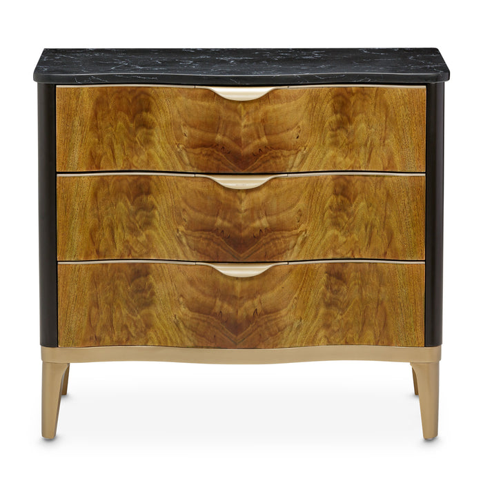 AICO Furniture - Malibu Crest Nightstand-End Table 3 Drawer - 9007040-411