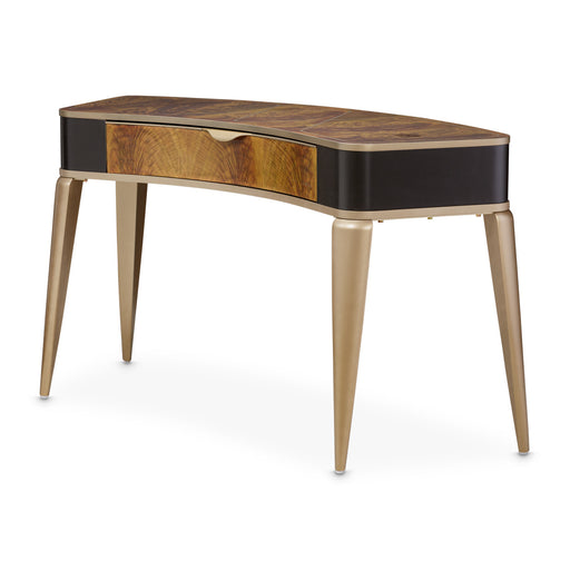 AICO Furniture - Malibu Crest Vanity Desk in Crotch Mahogany - 9007058-411 - GreatFurnitureDeal