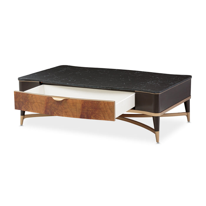 AICO Furniture - Malibu Crest 3 Piece Ocassional Set in Crotch Mahogany - 9007201-202-411