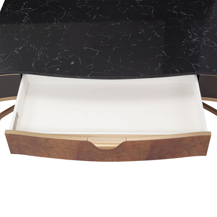 AICO Furniture - Malibu Crest Cocktail Table in Crotch Mahogany - 9007201-411 - GreatFurnitureDeal