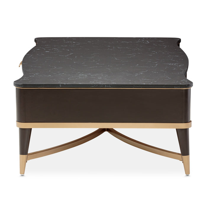 AICO Furniture - Malibu Crest 3 Piece Ocassional Set in Crotch Mahogany - 9007201-202-411