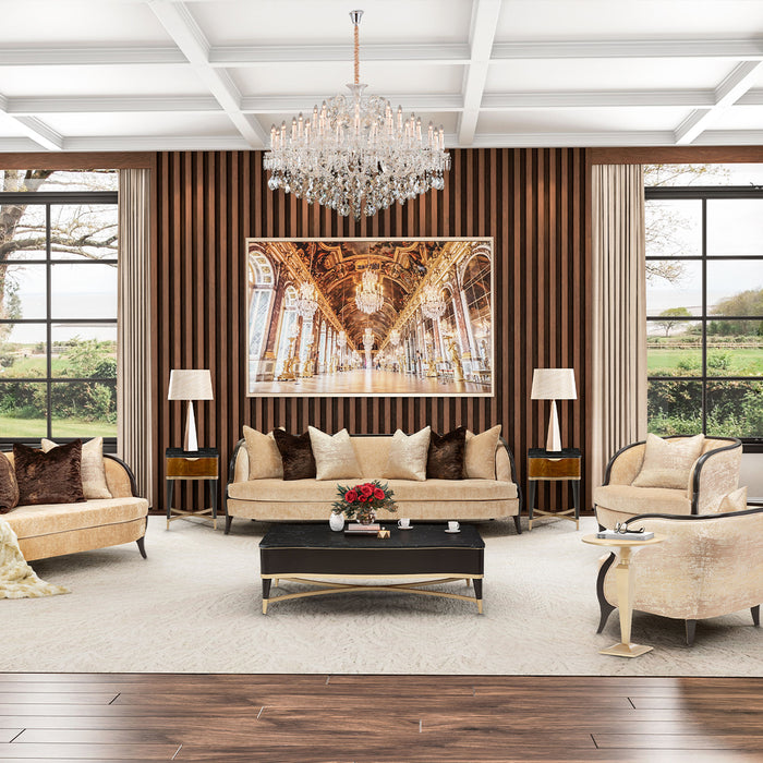 AICO Furniture - Malibu Crest 3 Piece Ocassional Set in Crotch Mahogany - 9007201-202-411