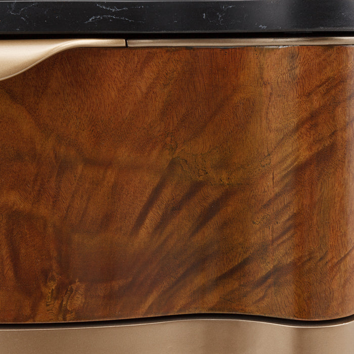 AICO Furniture - Malibu Crest 3 Piece Ocassional Set in Crotch Mahogany - 9007201-202-411