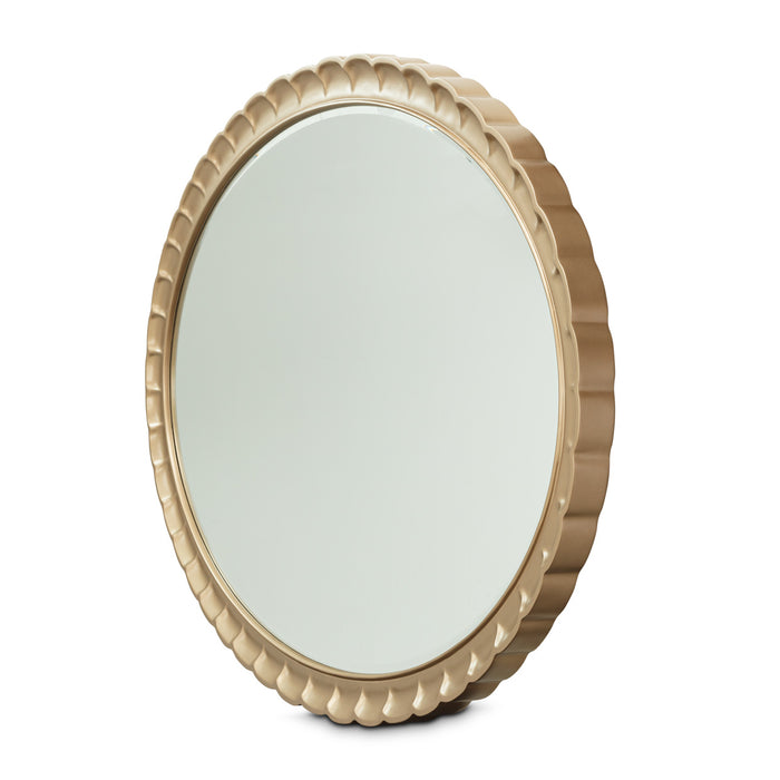 AICO Furniture - Malibu Crest Dresser with Mirror in Crotch Mahogany - 9007050-260-411