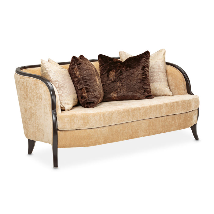 AICO Furniture - Malibu Crest"Loveseat in Dark Espresso - 9007825-HONEY-412