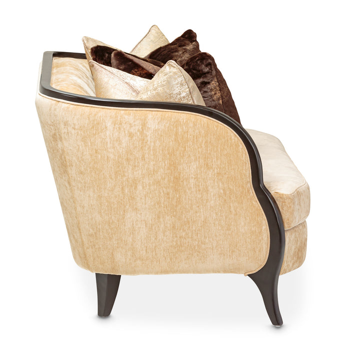 AICO Furniture - Malibu Crest"Loveseat in Dark Espresso - 9007825-HONEY-412