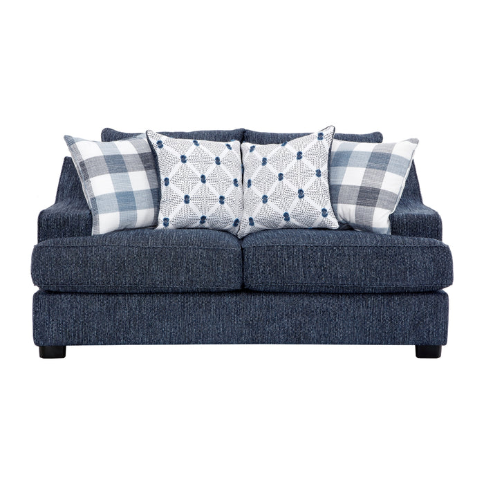 Homelegance - Maritime 2 Piece Sofa Set in Blue - 9008BUE*2 - GreatFurnitureDeal