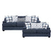 Homelegance - Maritime 2 Piece Sofa Set in Blue - 9008BUE*2 - GreatFurnitureDeal