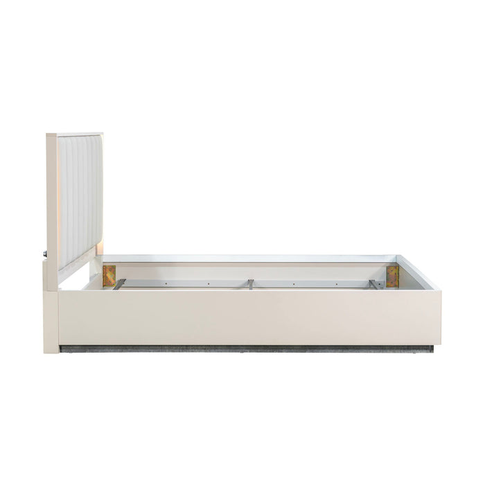 AICO Furniture - Pavira King Bed in Stone - 9023014EK03-837 - GreatFurnitureDeal