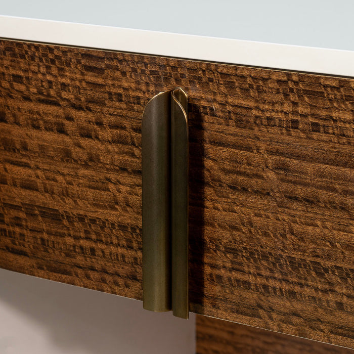 AICO Furniture - Pavira 1-Drawer Nightstand in Walnut - 9023040-204 - GreatFurnitureDeal