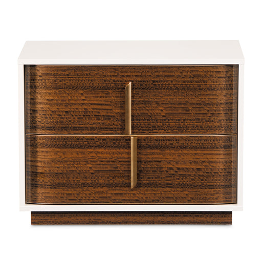 AICO Furniture - Pavira 2-Drawer Nightstand in Walnut - 9023042-204 - GreatFurnitureDeal