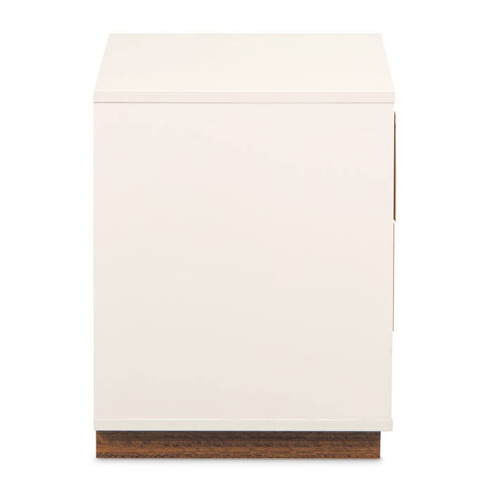 AICO Furniture - Pavira 2-Drawer Nightstand in Walnut - 9023042-204