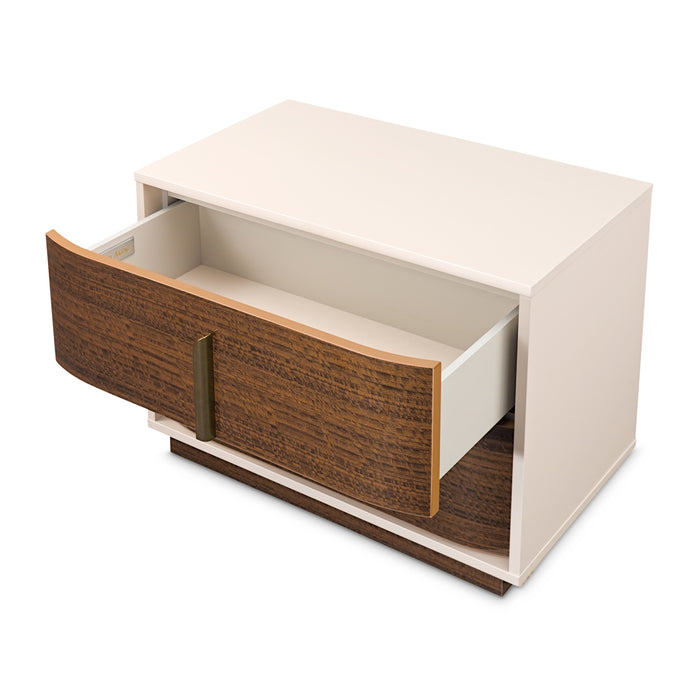 AICO Furniture - Pavira 2-Drawer Nightstand in Walnut - 9023042-204