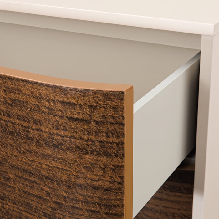 AICO Furniture - Pavira 2-Drawer Nightstand in Walnut - 9023042-204