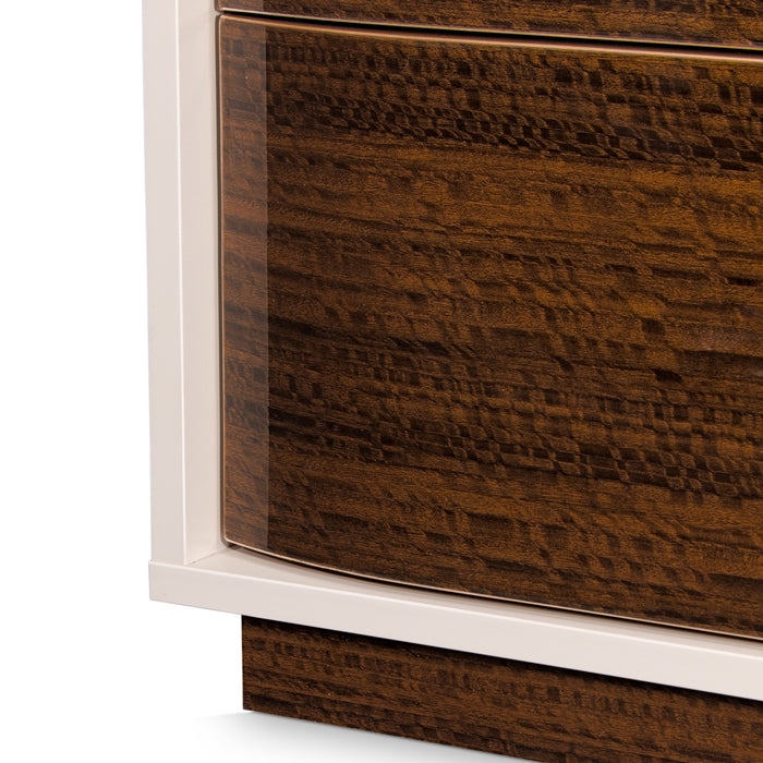 AICO Furniture - Pavira 2-Drawer Nightstand in Walnut - 9023042-204