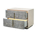 AICO Furniture - Pavira 2-Drawer Nightstand in Stone - 9023042-837 - GreatFurnitureDeal