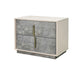 AICO Furniture - Pavira 2-Drawer Nightstand in Stone - 9023042-837 - GreatFurnitureDeal