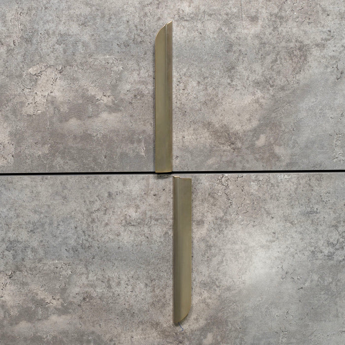 AICO Furniture - Pavira 2-Drawer Nightstand in Stone - 9023042-837 - GreatFurnitureDeal