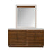 AICO Furniture - Pavira Dresser with Mirror in Walnut - 9023050SA-060-204 - GreatFurnitureDeal