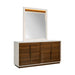 AICO Furniture - Pavira Dresser with Mirror in Walnut - 9023050SA-060-204 - GreatFurnitureDeal