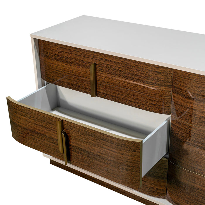 AICO Furniture - Pavira Dresser in Walnut - 9023050SA-204 - GreatFurnitureDeal