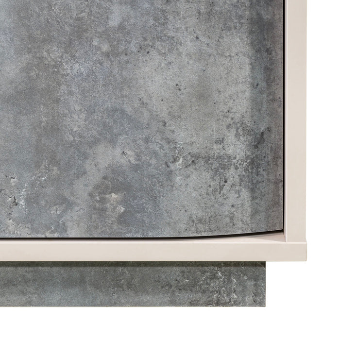 AICO Furniture - Pavira Dresser with Mirror in Stone - 9023050SA-060-837 - GreatFurnitureDeal