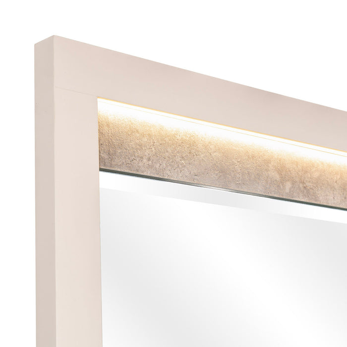 AICO Furniture - Pavira 5 Piece King Bedroom Set in Stone - 9023014EK03-040-837-5SET