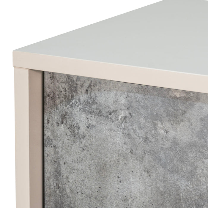AICO Furniture - Pavira 5-Drawer Chest in Stone - 9023070SA-837 - GreatFurnitureDeal