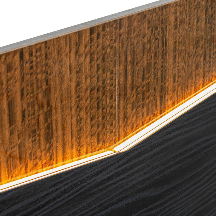 AICO Furniture - Kayner 6 Piece King Bedroom Set in Charcoal - 9024014EK3-040-838-6SET - GreatFurnitureDeal