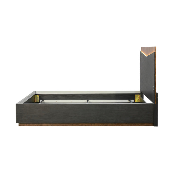 AICO Furniture - Kayner King Bed in Charcoal - 9024014EK3-838 - GreatFurnitureDeal