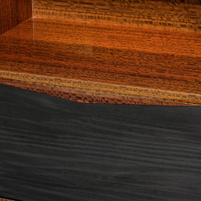 AICO Furniture - Kayner 6 Piece King Bedroom Set in Charcoal - 9024014EK3-040-838-6SET - GreatFurnitureDeal