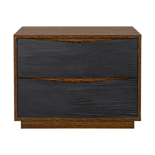 AICO Furniture - Kayner 2-Drawer Nightstand in Charcoal - 9024042-838 - GreatFurnitureDeal