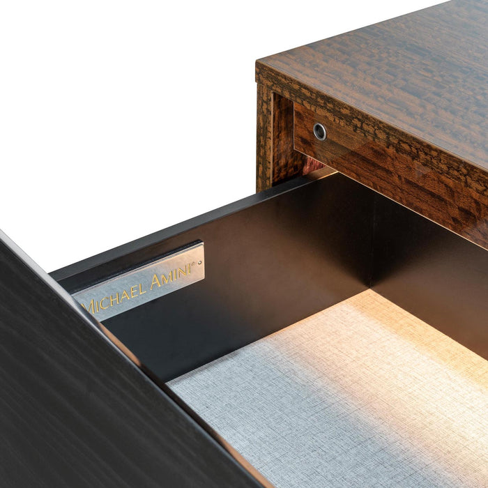 AICO Furniture - Kayner 2-Drawer Nightstand in Charcoal - 9024042-838 - GreatFurnitureDeal