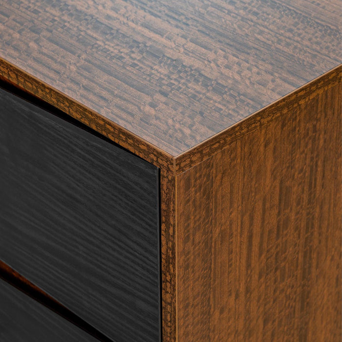 AICO Furniture - Kayner 2-Drawer Nightstand in Charcoal - 9024042-838 - GreatFurnitureDeal