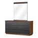 AICO Furniture - Kayner Dresser With Wall Mirror in Charcoal - 9024050SA-60-838 - GreatFurnitureDeal