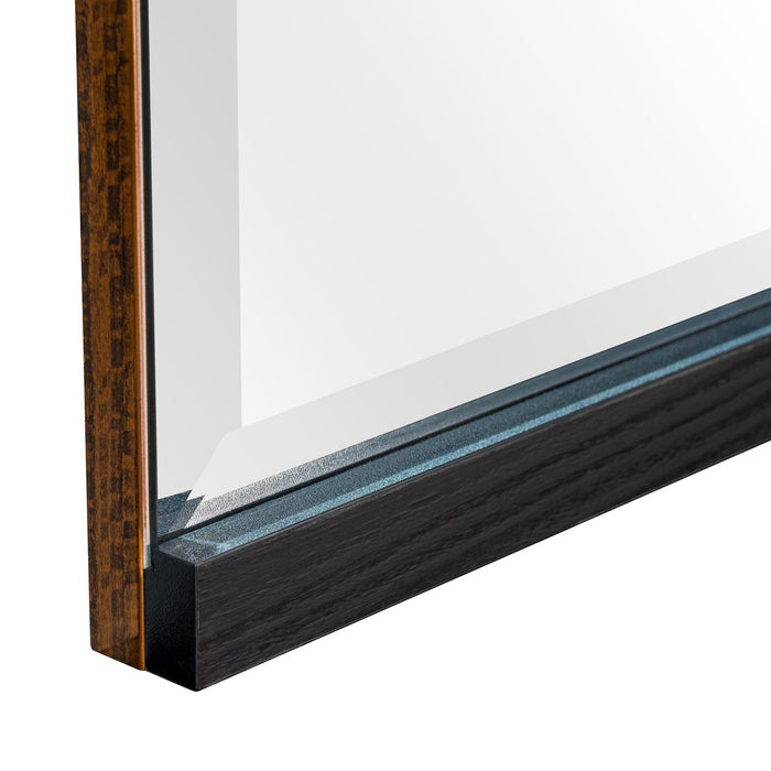 AICO Furniture - Kayner Dresser Mirror with LED Lights in Charcoal - 9024060-838 - GreatFurnitureDeal