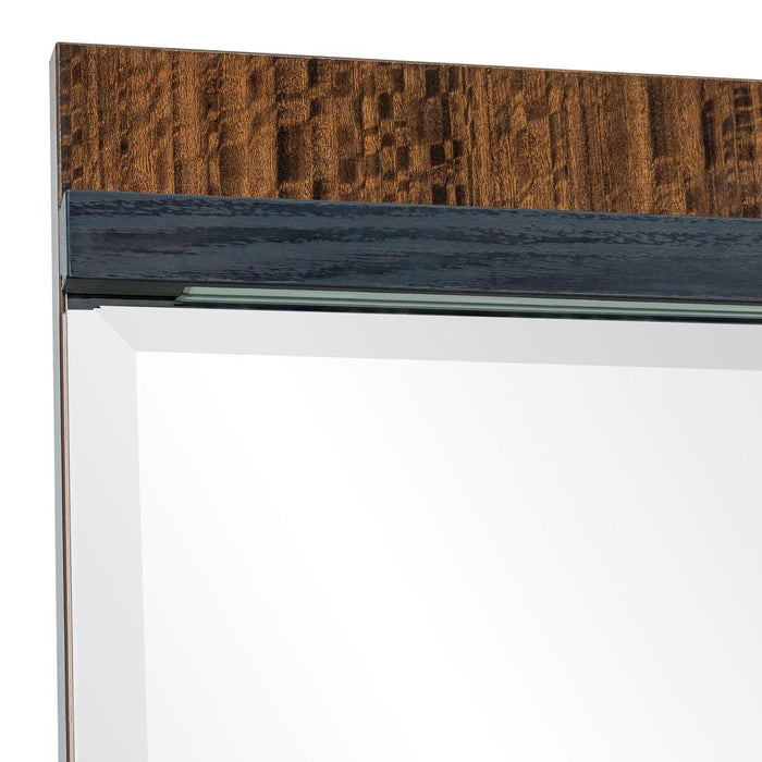 AICO Furniture - Kayner Dresser Mirror with LED Lights in Charcoal - 9024060-838 - GreatFurnitureDeal