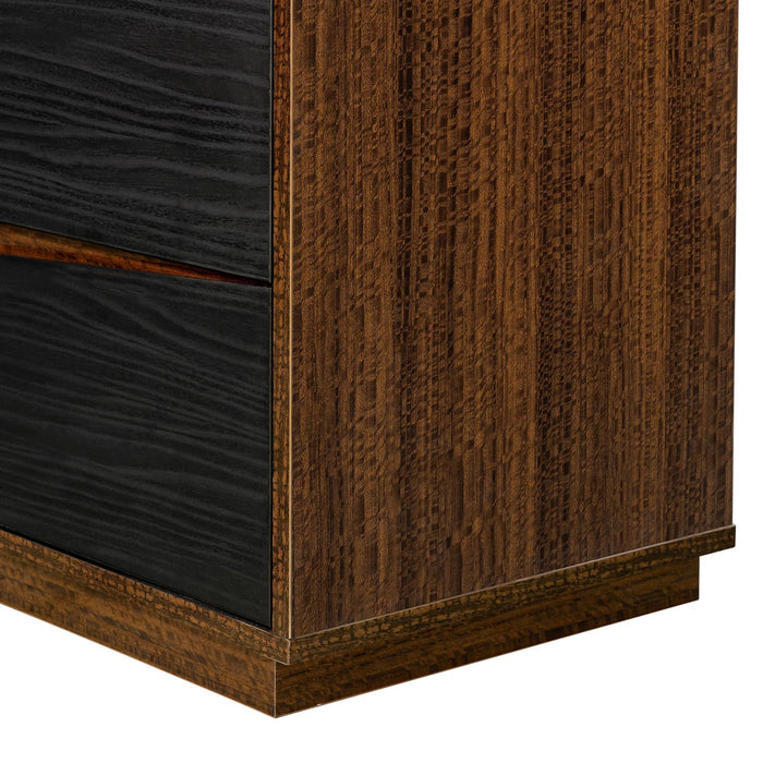 AICO Furniture - Kayner 6 Piece King Bedroom Set in Charcoal - 9024014EK3-040-838-6SET