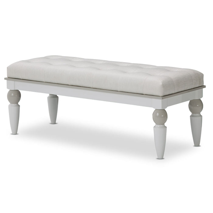 AICO Furniture - Sky Tower"Bedside Bench"Cloud White  - 9025694-108 - GreatFurnitureDeal