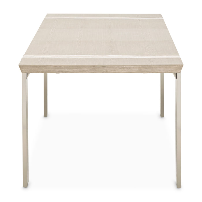 AICO Furniture - Lotus Bay 5 Piece Narrow Dining Table Set in Sand - 9030000-138-5SET - GreatFurnitureDeal