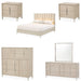 AICO Furniture - Lotus Bay 6 Piece King Bedroom Set in Sand - 9030000EK3-138-6SET - GreatFurnitureDeal