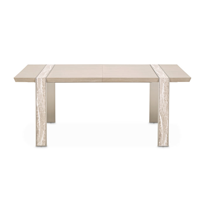 AICO Furniture - Lotus Bay 7 Piece Wide Dining Table Set in Sand - 9030002-138-7SET - GreatFurnitureDeal