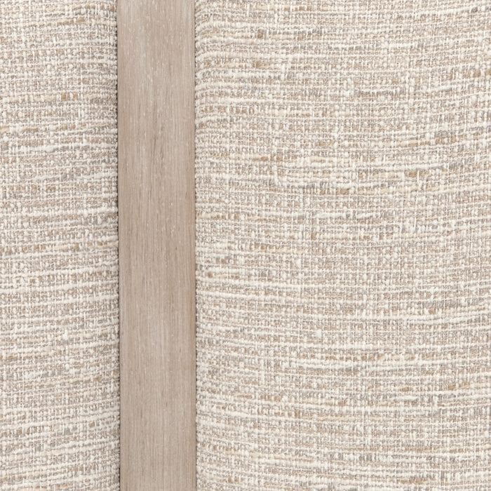 AICO Furniture - Lotus Bay 7 Piece Narrow Dining Table Set in Sand - 9030000-138-7SET - GreatFurnitureDeal