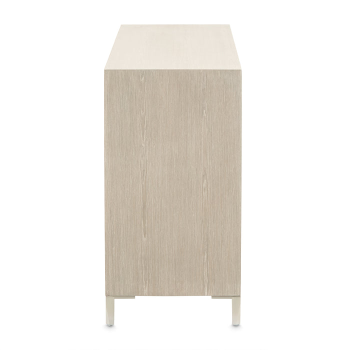 AICO Furniture - Lotus Bay 9 Piece Wide Dining Table Set in Sand - 9030002-138-9SET