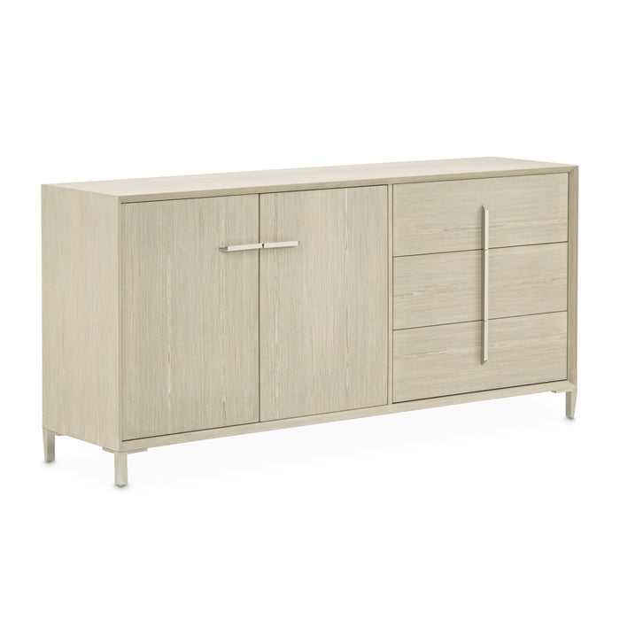 AICO Furniture - Lotus Bay Sideboard with Mirror in Sand - 9030007-260-138 - GreatFurnitureDeal