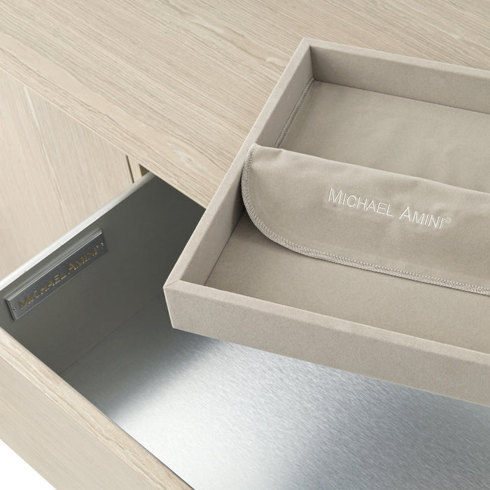 AICO Furniture - Lotus Bay Sideboard with Mirror in Sand - 9030007-260-138 - GreatFurnitureDeal