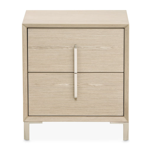 AICO Furniture - Lotus Bay Small Nightstand in Sand - 9030040-138 - GreatFurnitureDeal
