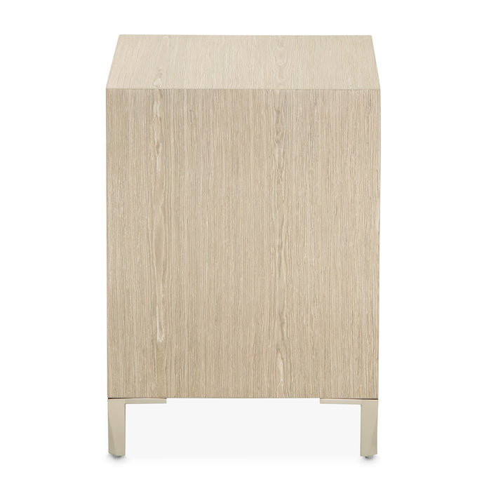 AICO Furniture - Lotus Bay Small Nightstand in Sand - 9030040-138 - GreatFurnitureDeal