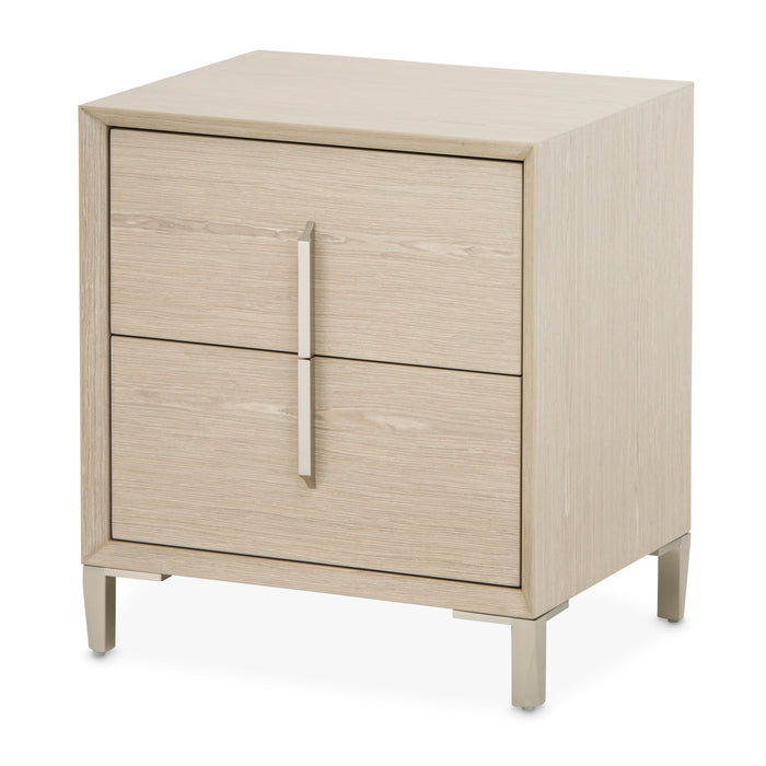 AICO Furniture - Lotus Bay Small Nightstand in Sand - 9030040-138 - GreatFurnitureDeal