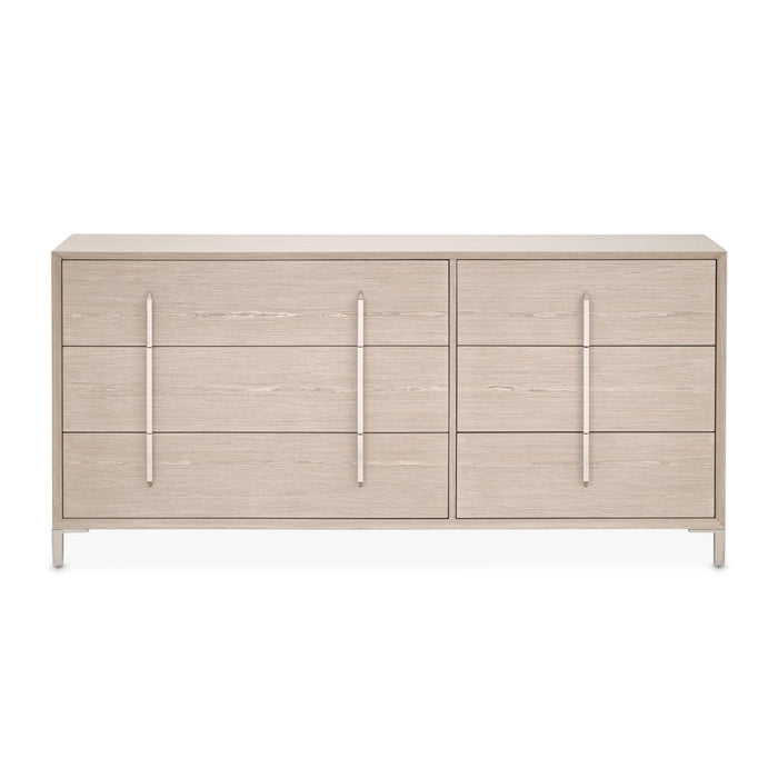 AICO Furniture - Lotus Bay Large Dresser in Sand - 9030051SA-138 - GreatFurnitureDeal